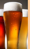Serving amber, light and dark beer selections