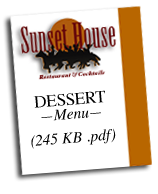 Sunset House Dessert pdf Menu